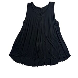 Women's Black Sleeveless Top